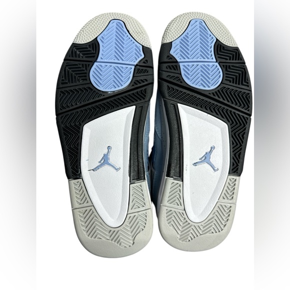 Air Jordan 4 Retro SP North Carolina Blue Air Jordan Flight Kids Sz 4.5 US NWT - Picture 6 of 13